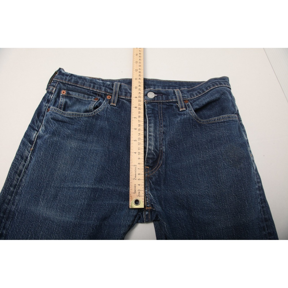 Levi's Premium Men's 33x34 Actual 33x32 Straight Leg Jeans Blue Denim - Picture 13 of 16